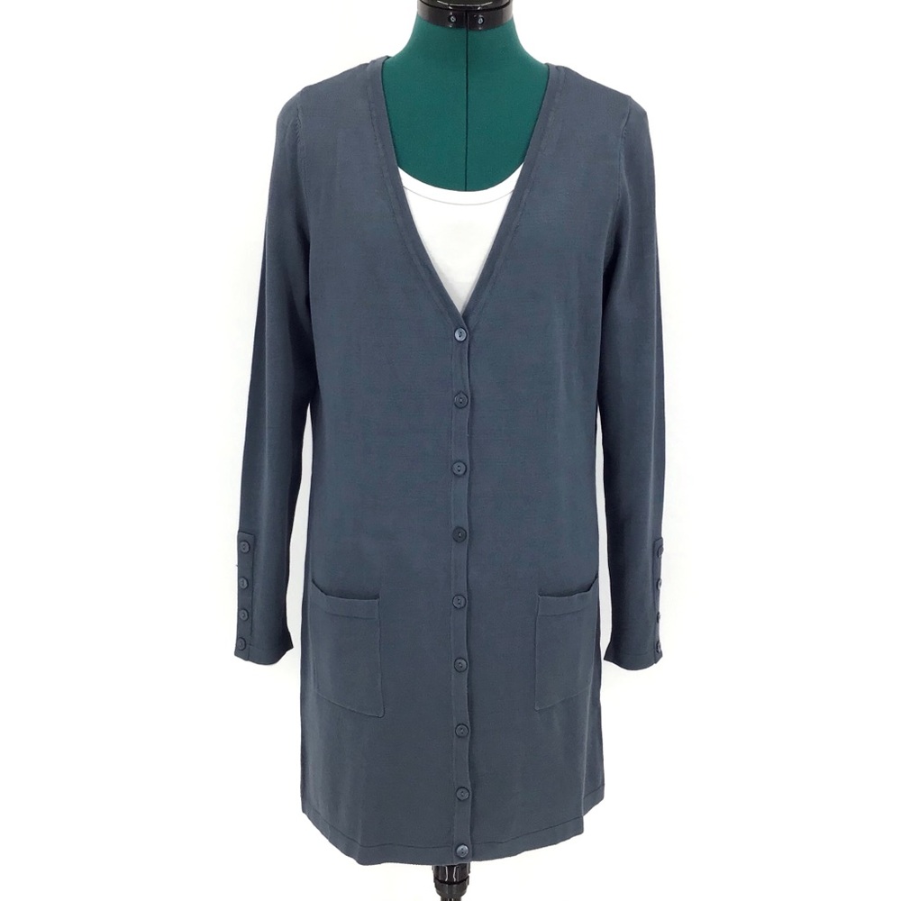 Yest Yaella Thigh Length Cardigan with Pockets, 8
